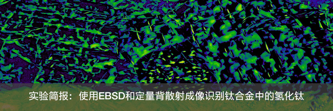 实验简报：使用EBSD和定量背散射成像识别钛合金中的氢化钛